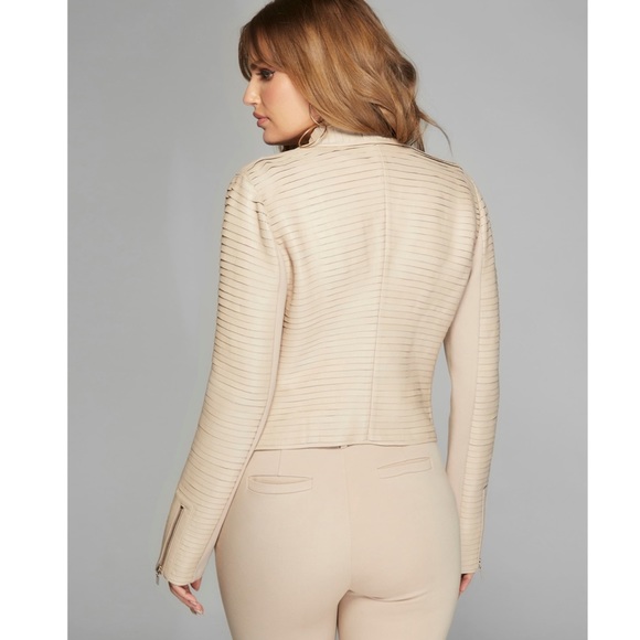 Marciano Shayna Drape Leather Jacket - Picture 5 of 11